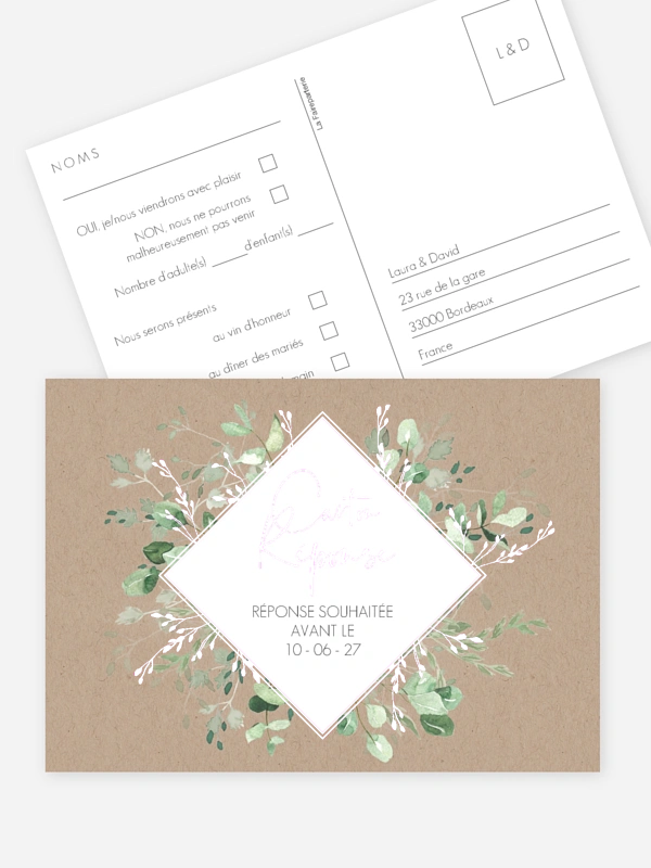 Gold, green and kraft