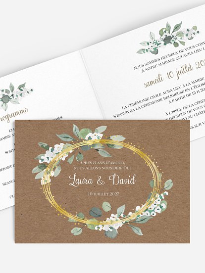 Anneau champêtre effet kraft Anneau champêtre effet kraft