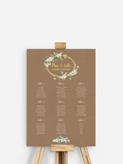 Anneau champêtre effet kraft