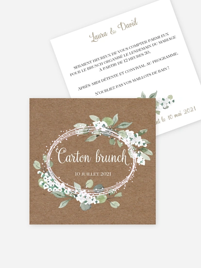 Anneau champêtre effet kraft Anneau champêtre effet kraft