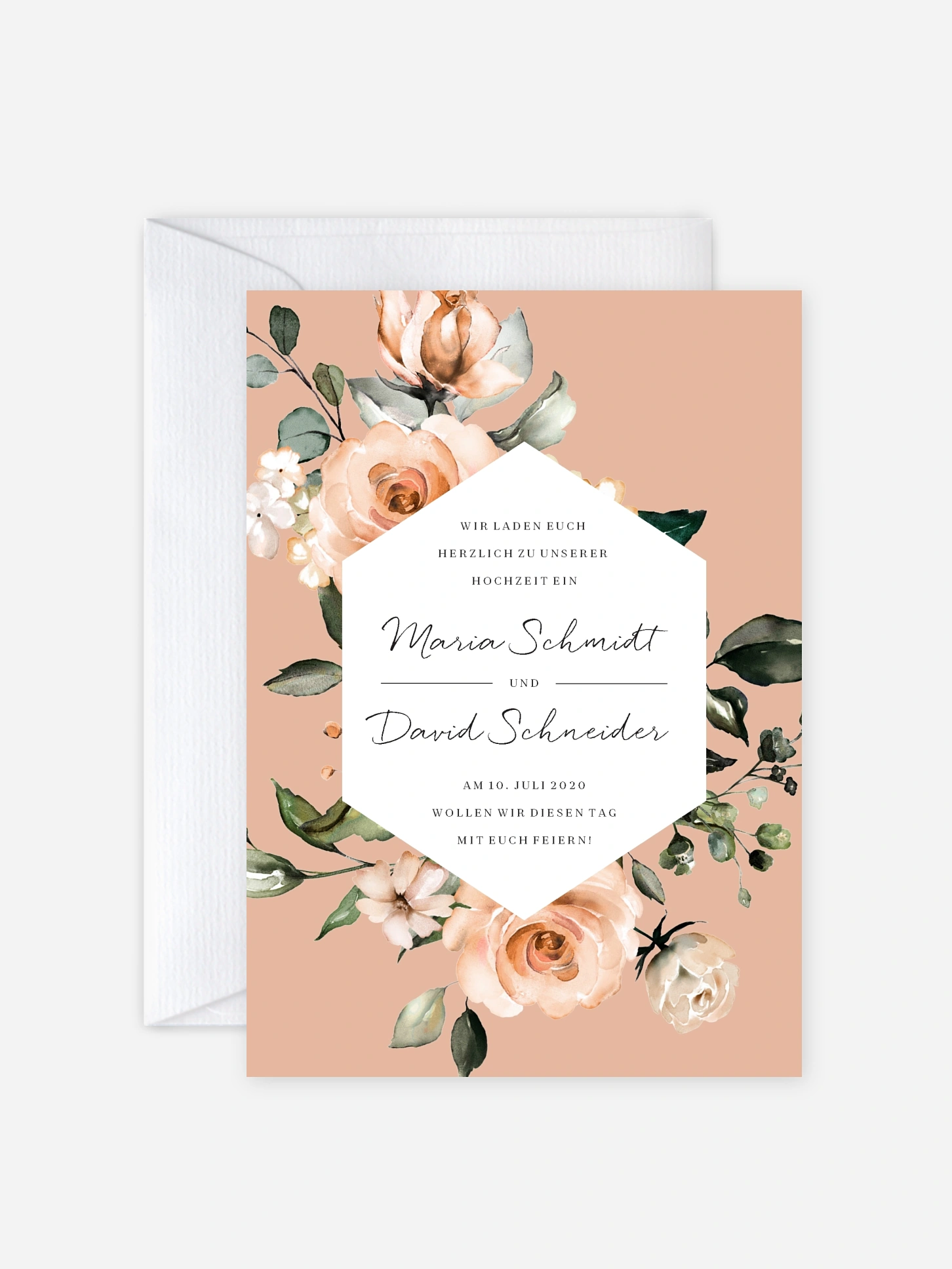 Hochzeitseinladung Soft Autumn Florals