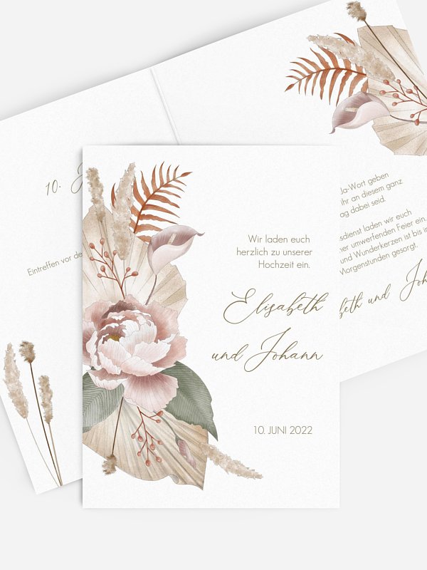 Hochzeitseinladung Flower Dream