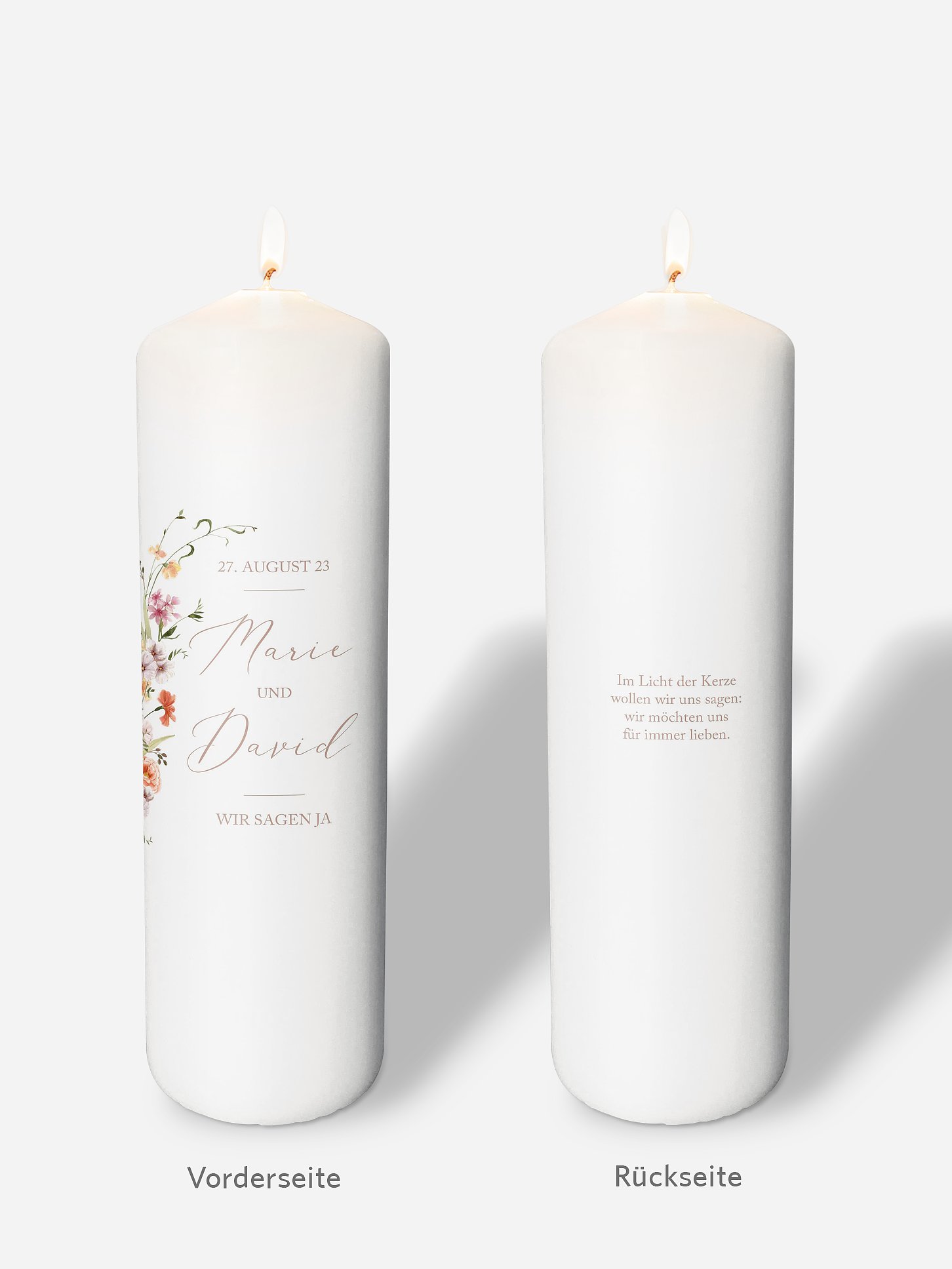 Hochzeitskerze Flora