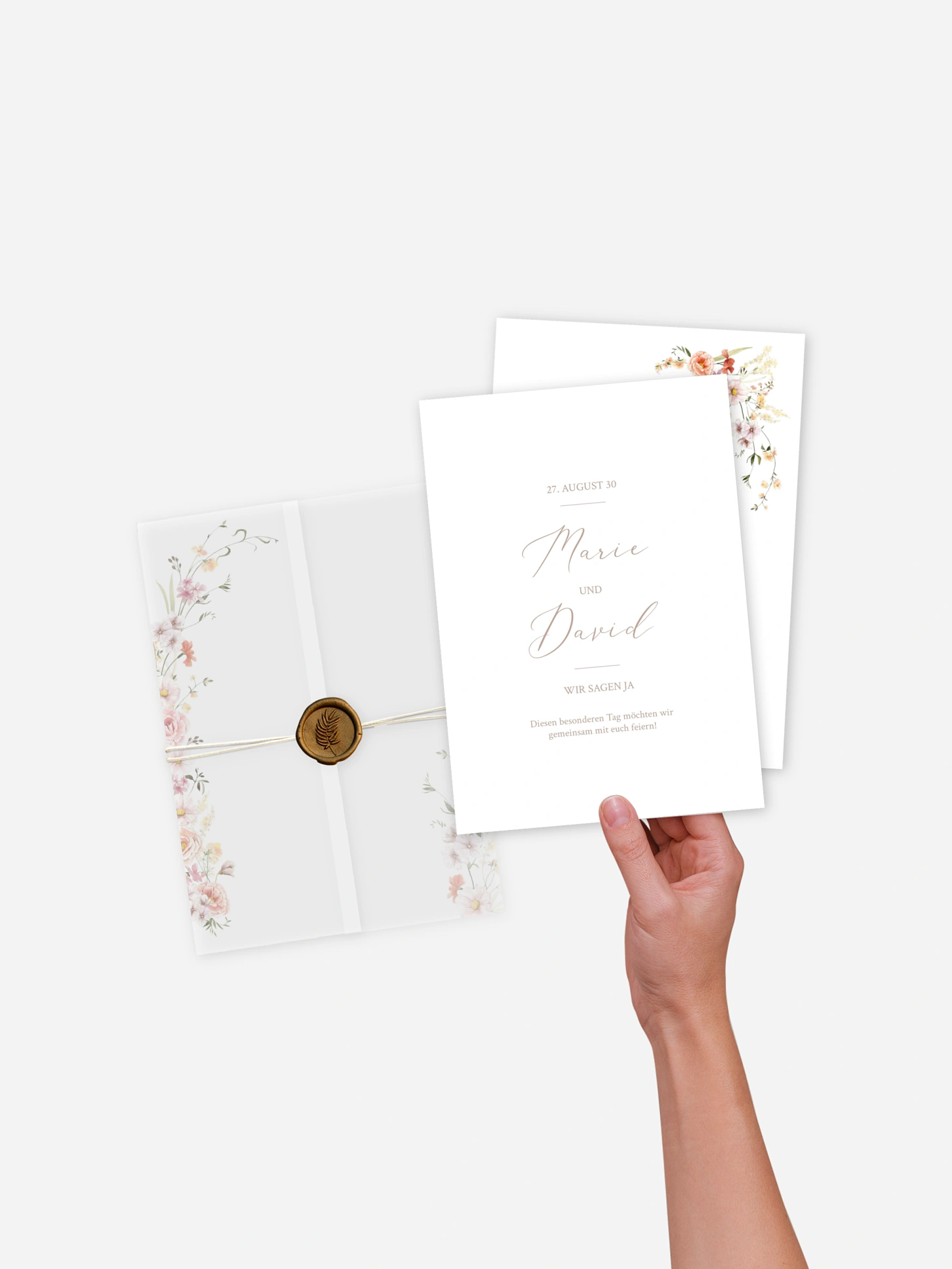 Hochzeitseinladung Flora
