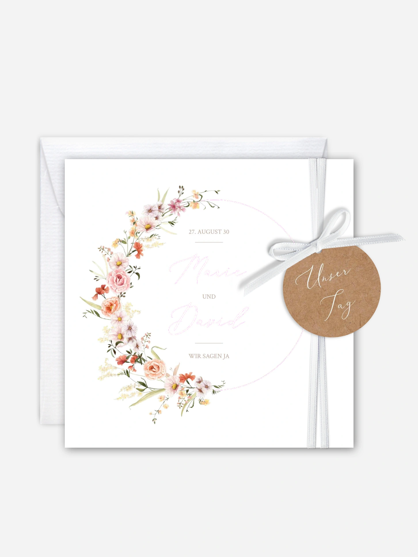 Hochzeitseinladung Flora