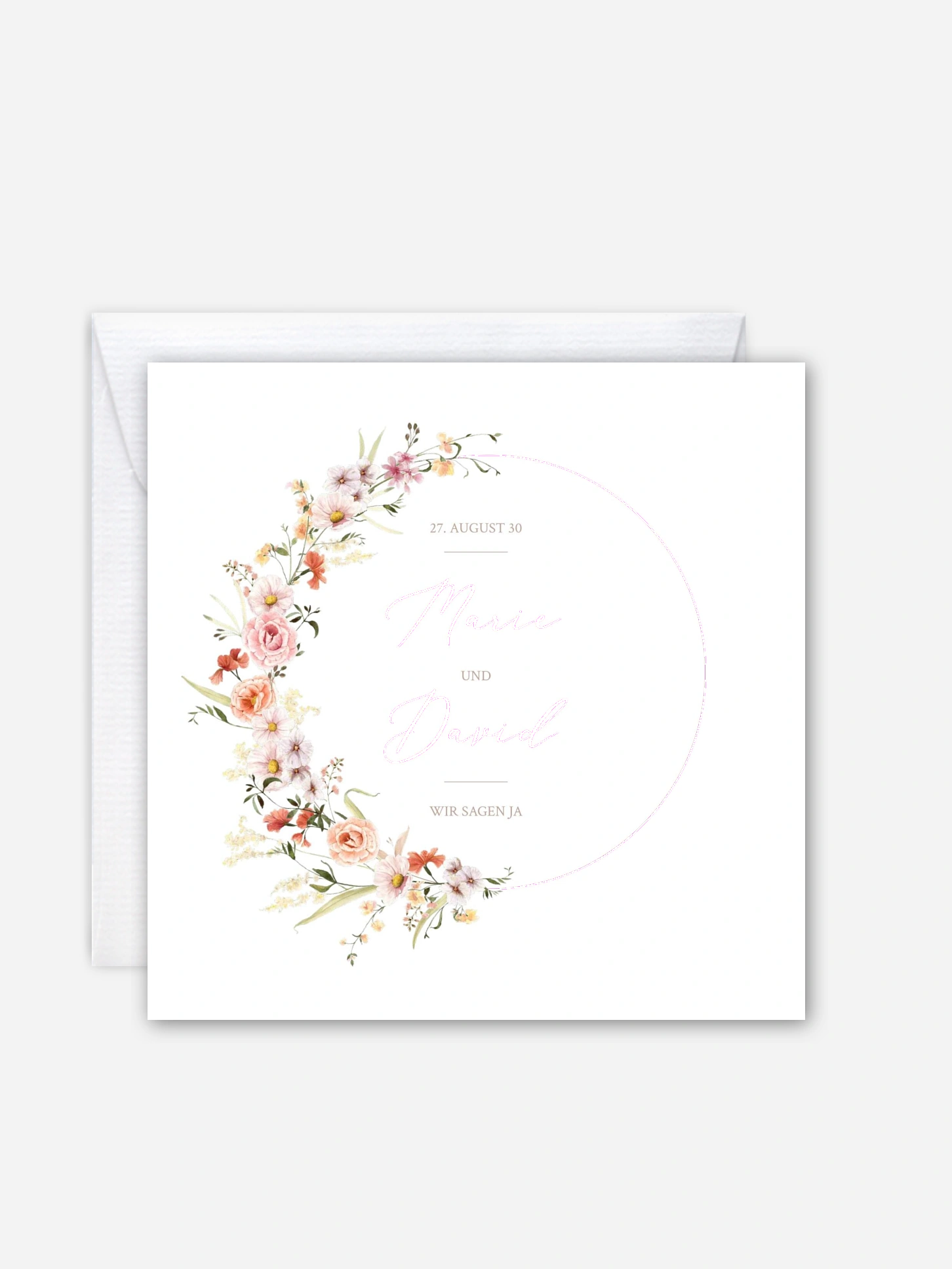 Hochzeitseinladung Flora