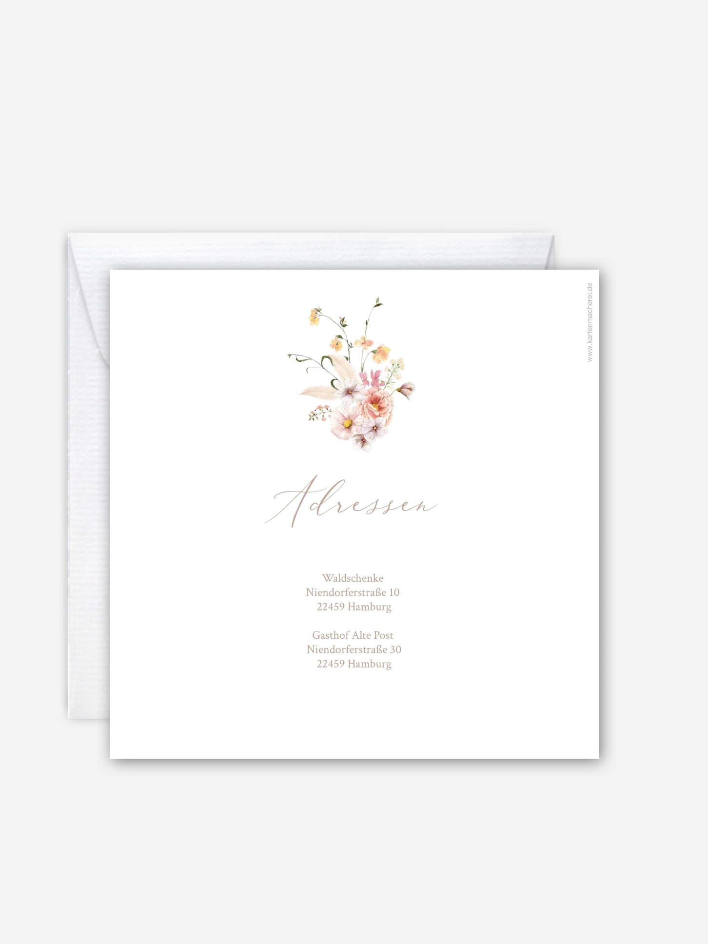 Hochzeitseinladung Flora