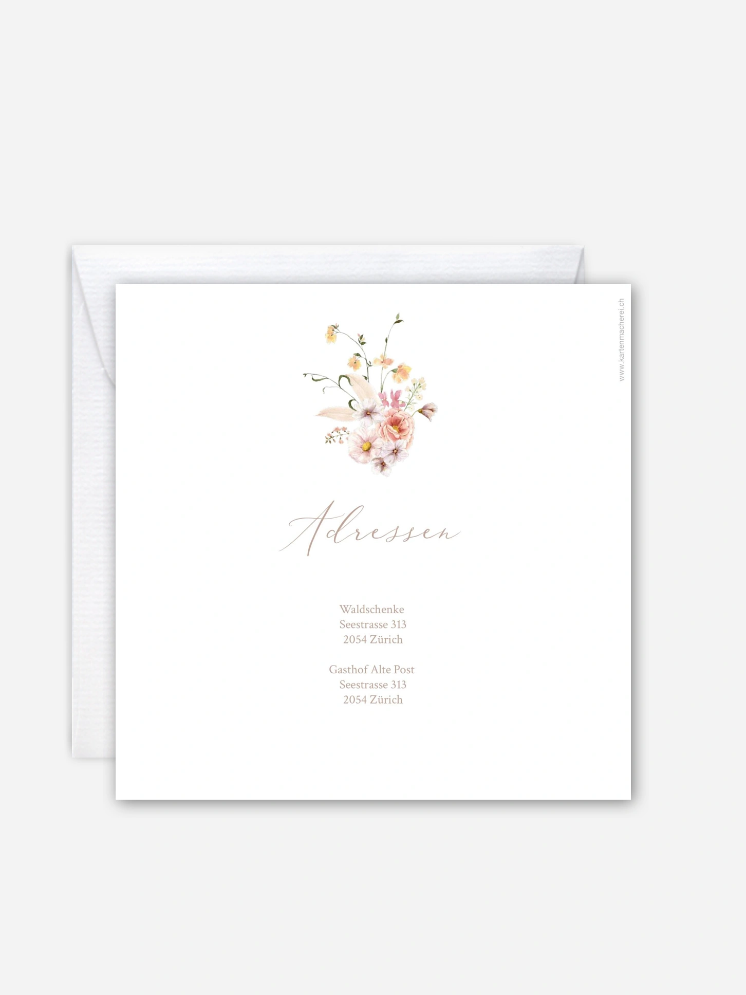 Hochzeitseinladung Flora