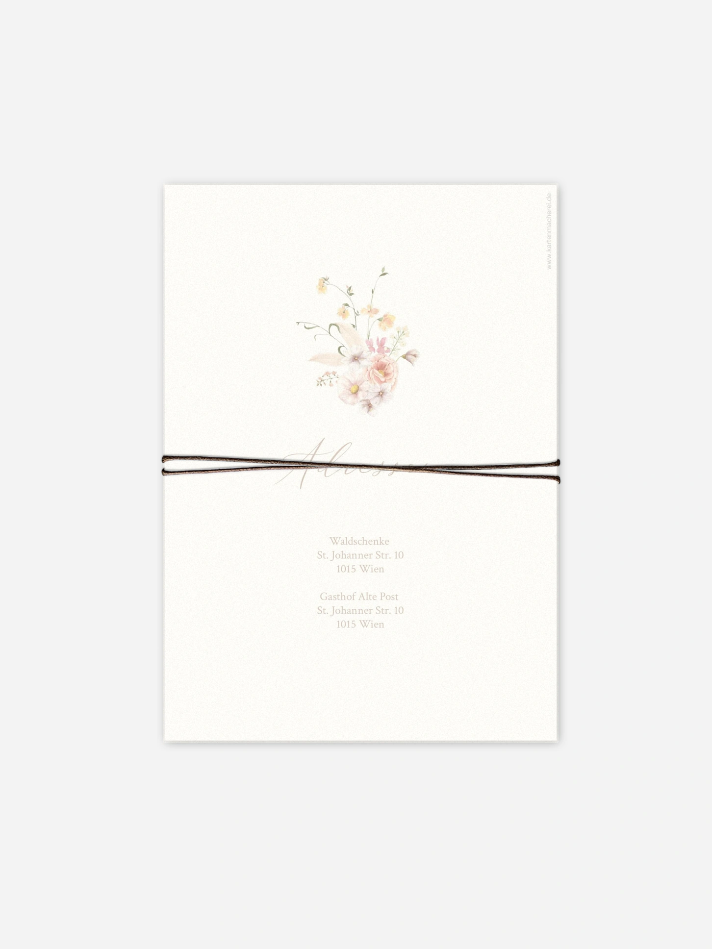 Hochzeitseinladung Flora