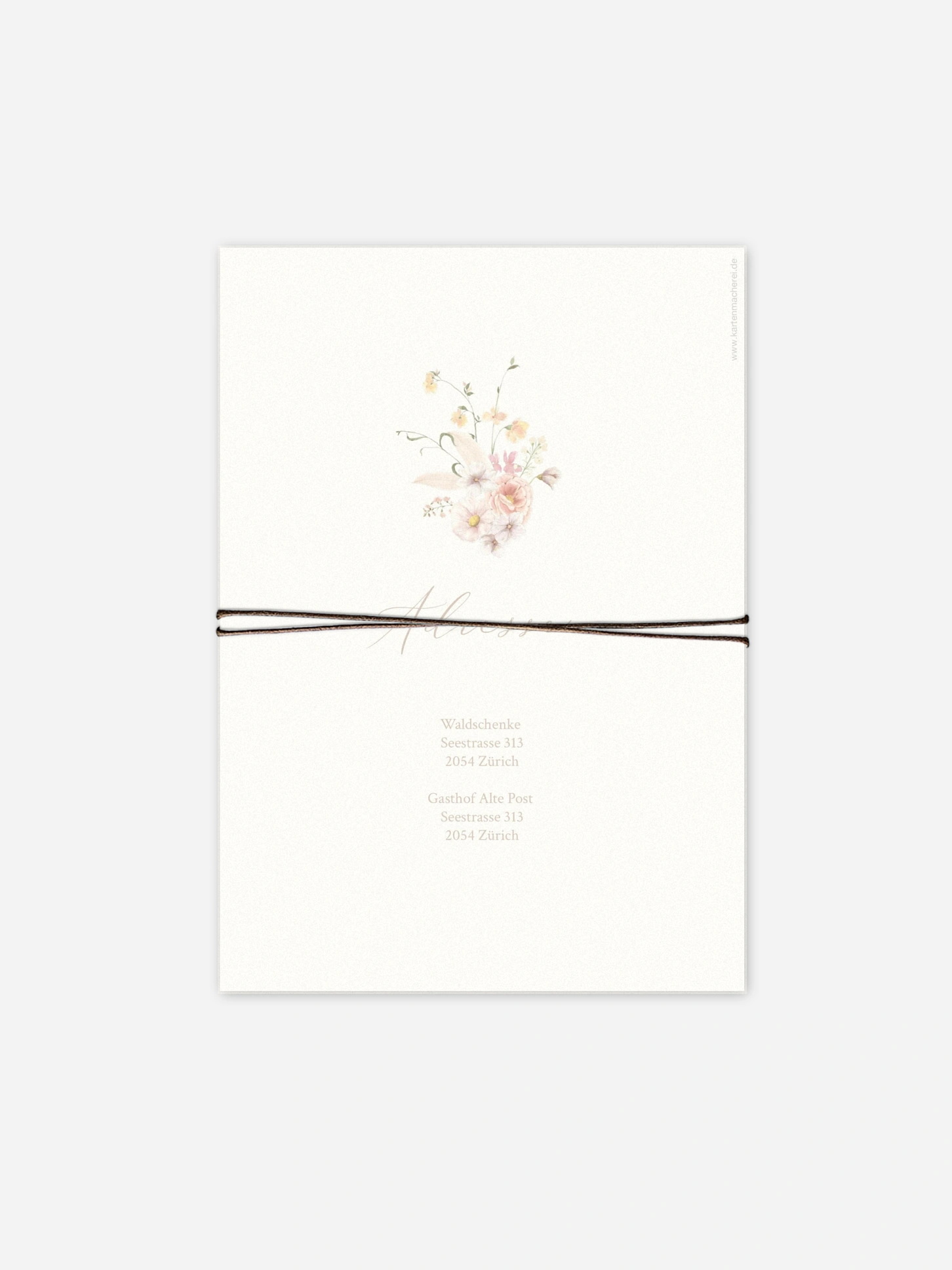 Hochzeitseinladung Flora