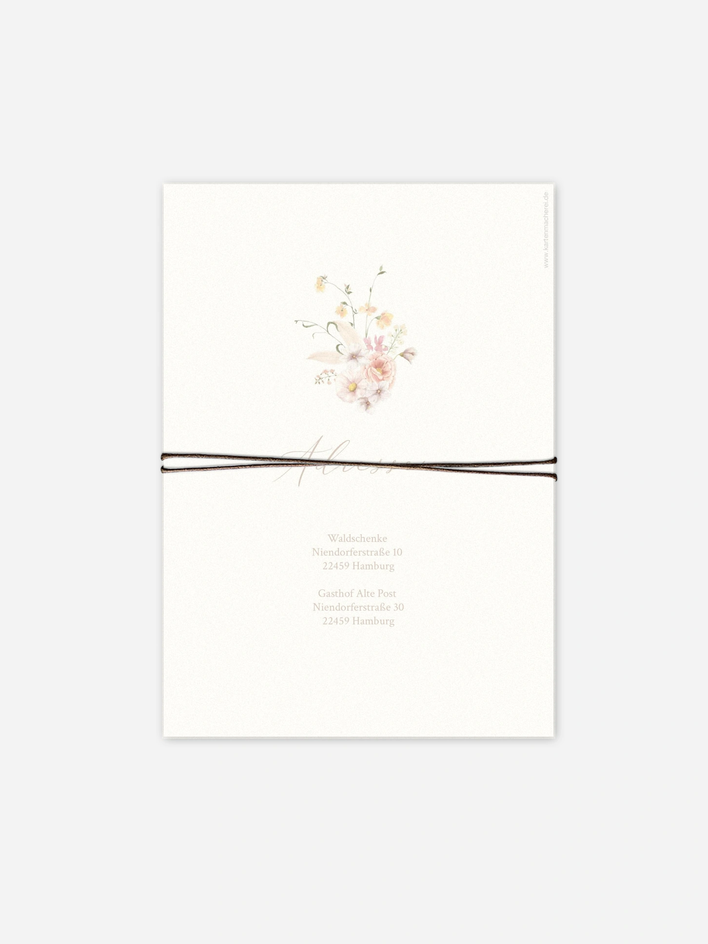 Hochzeitseinladung Flora