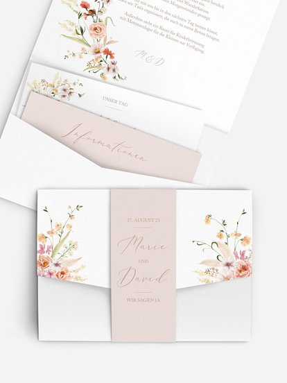Hochzeitseinladung Flora