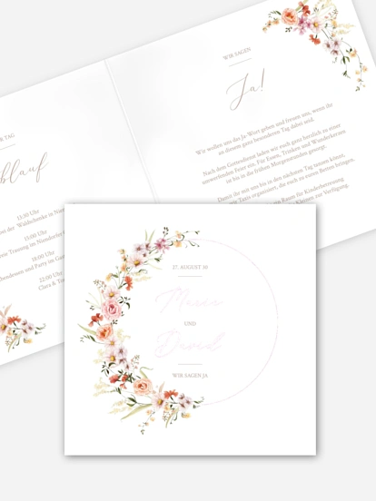 Hochzeitseinladung Flora