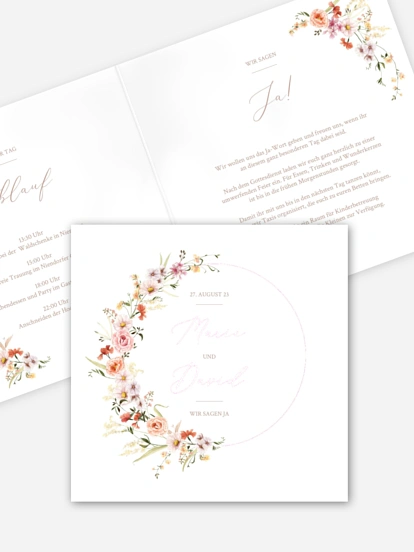 Hochzeitseinladung Flora
