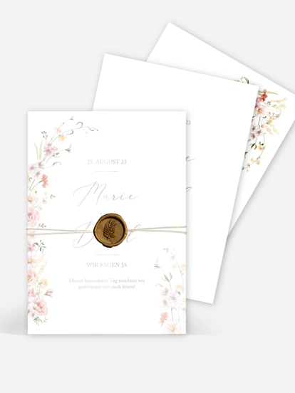 Hochzeitseinladung Flora