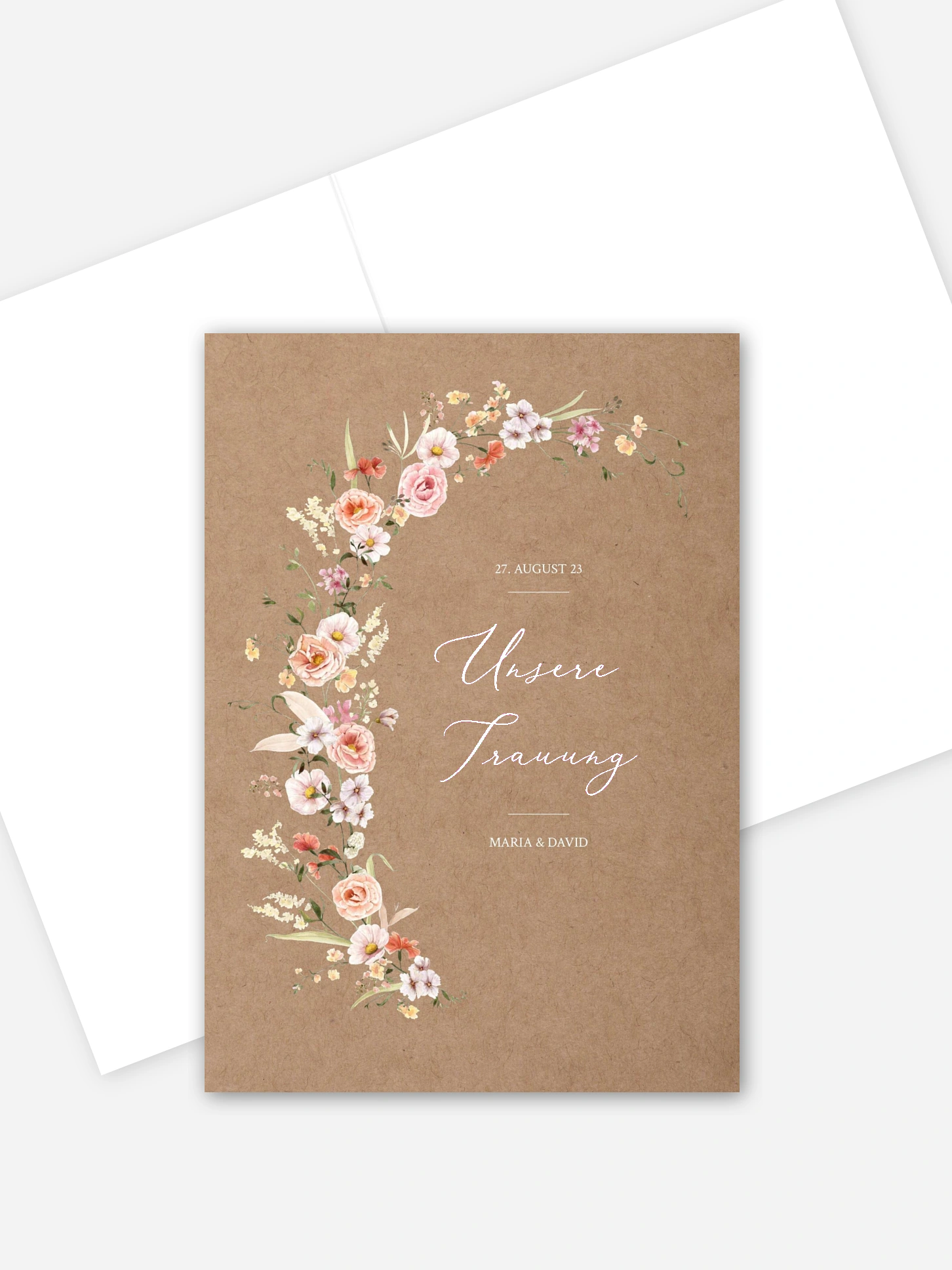Kirchenheft Hochzeit Flora