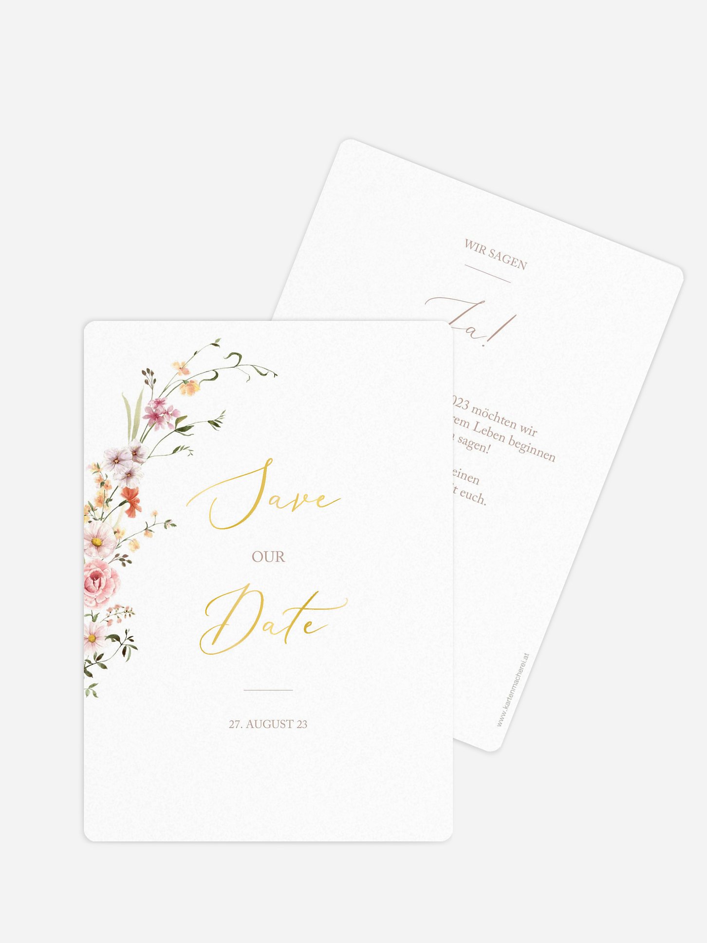 Save-the-Date Karte Flora