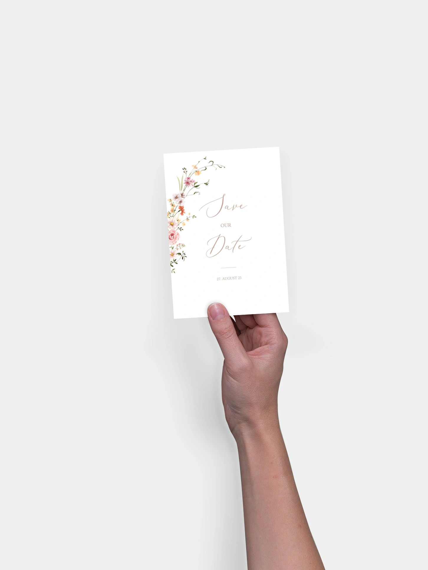 Save-the-Date Karte Flora