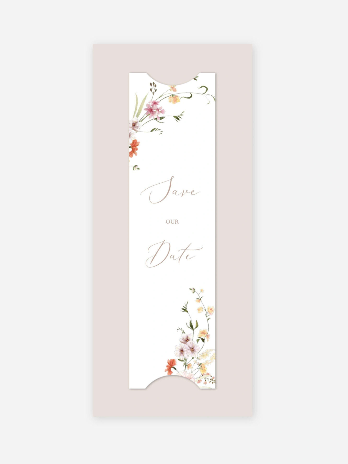 Save-the-Date Karte Flora