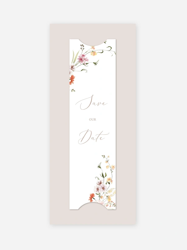 Save-the-Date Karte Flora