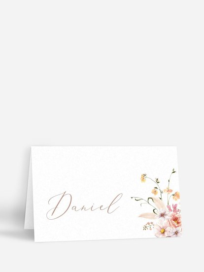 Tischkarte Hochzeit Flora