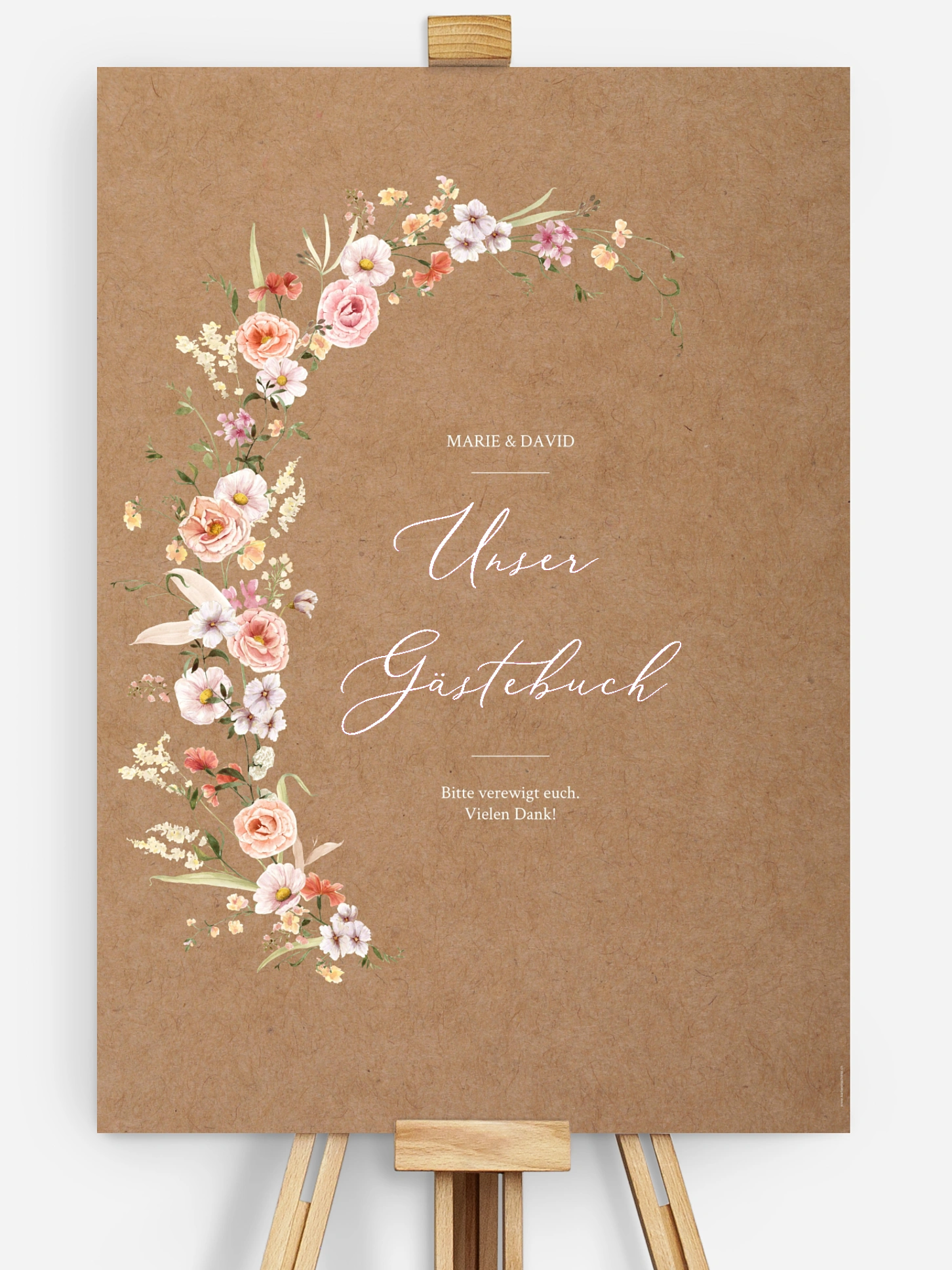 Gästebuch Poster Flora