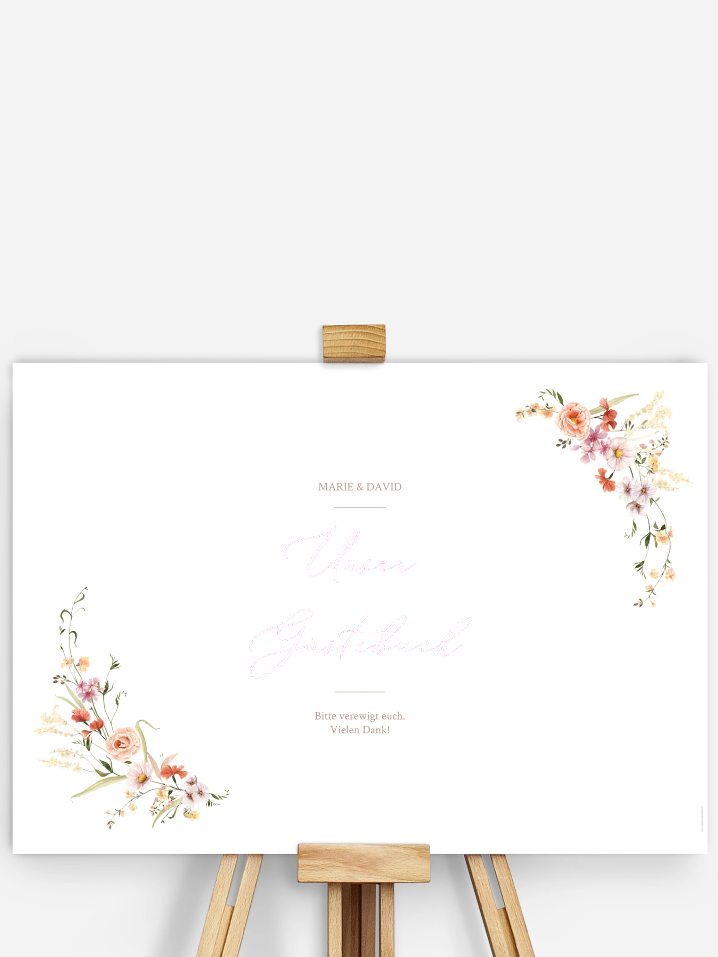 Gästebuch Poster Flora