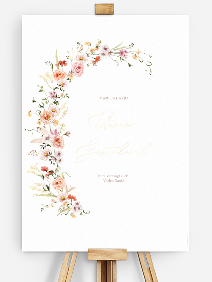 Gästebuch Poster Flora