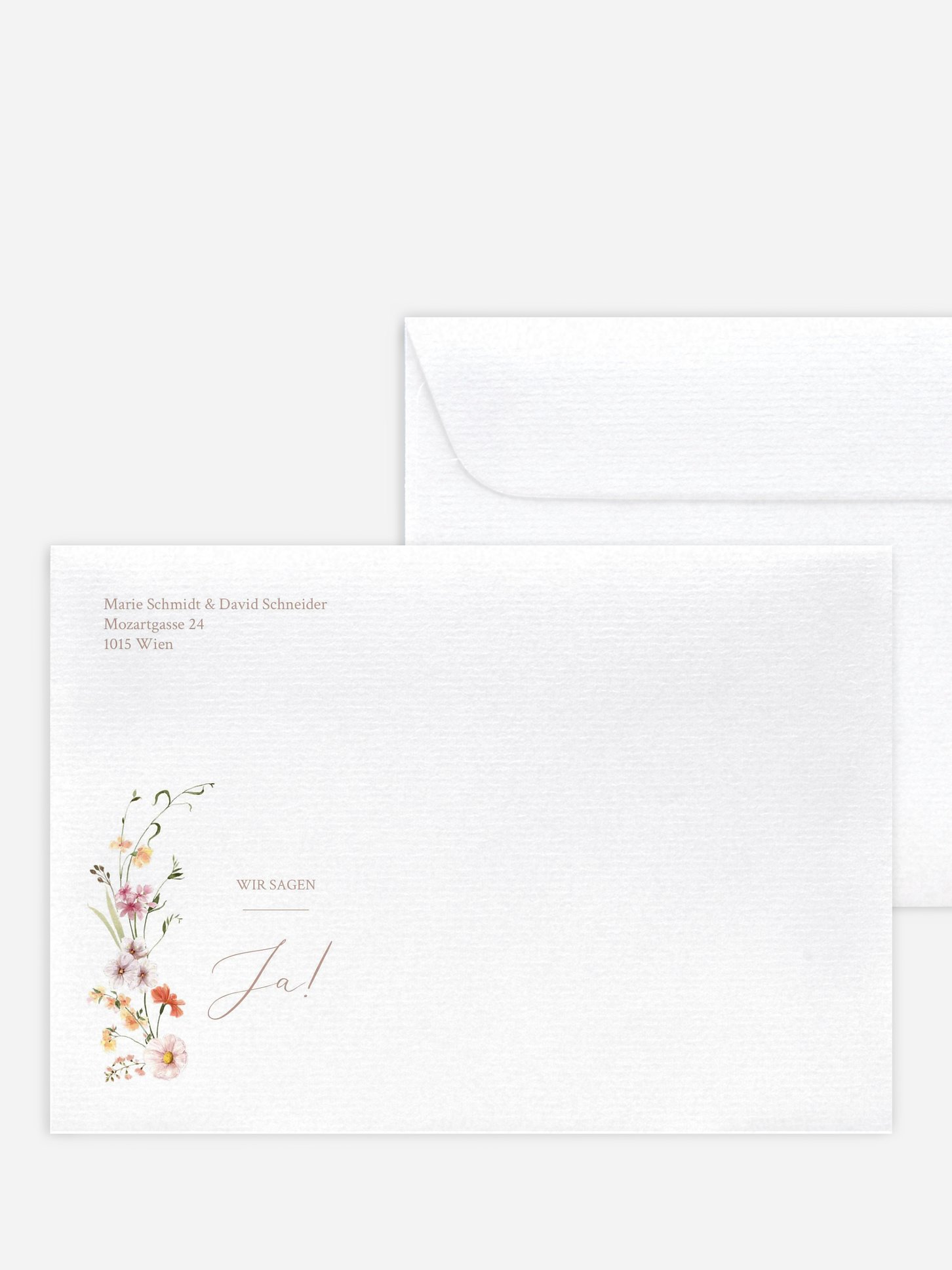 Briefumschlag mit Motiv Flora