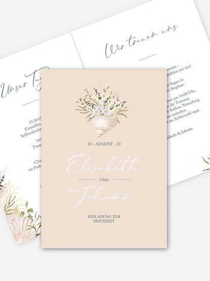 Hochzeitseinladung Meeresbrise