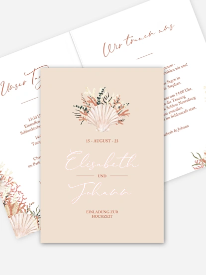 Hochzeitseinladung Meeresbrise