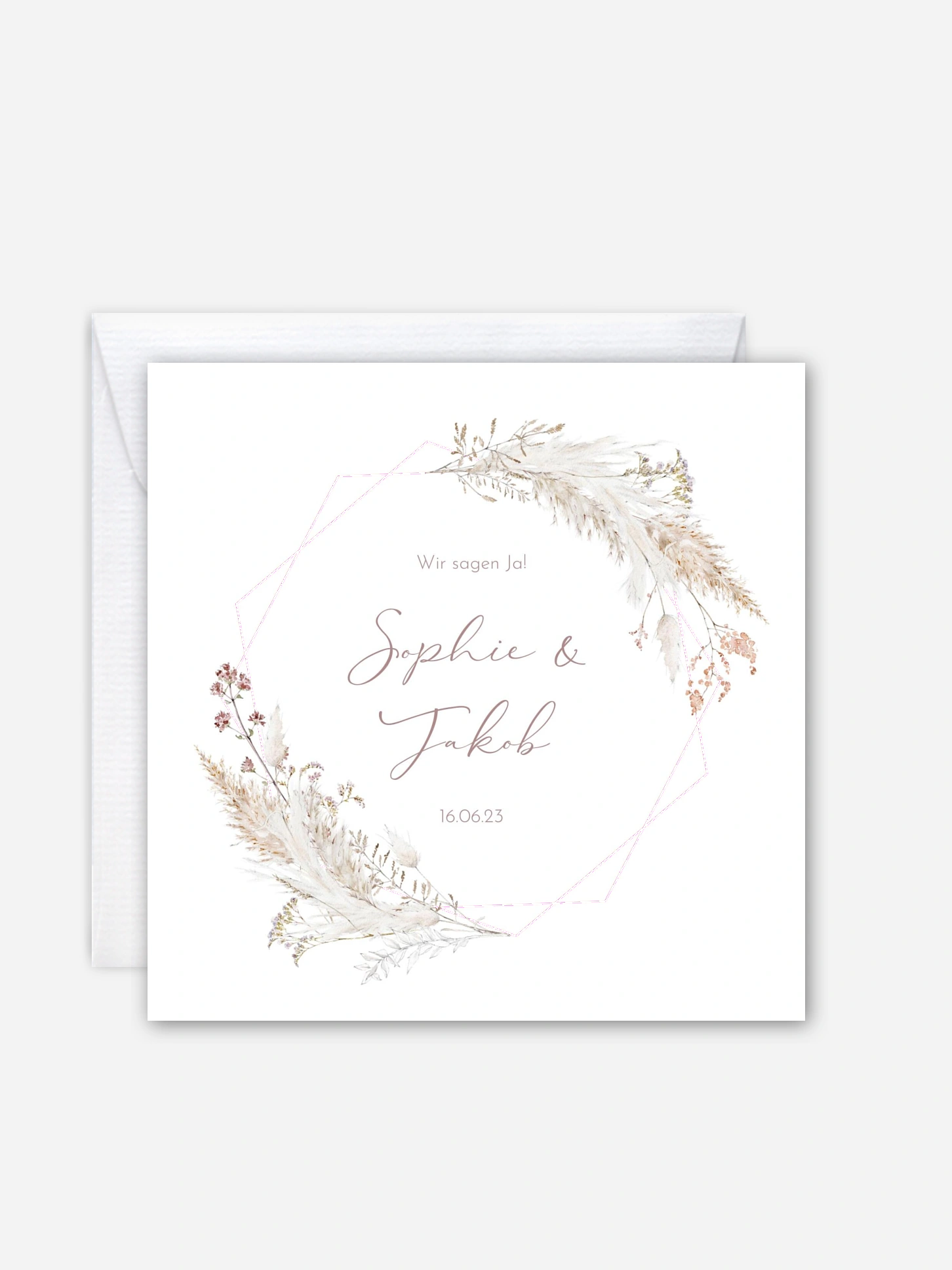 Hochzeitseinladung Petiole Grasses