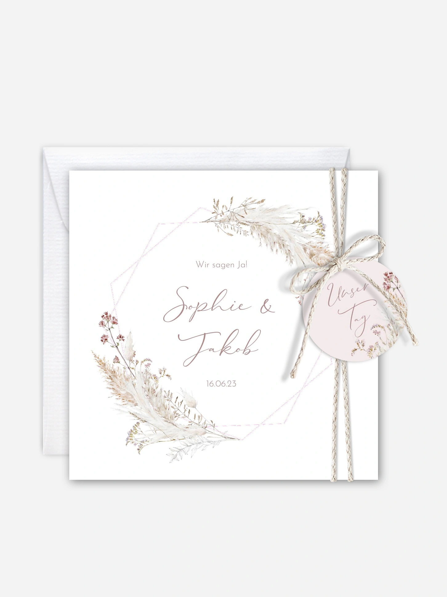 Hochzeitseinladung Petiole Grasses