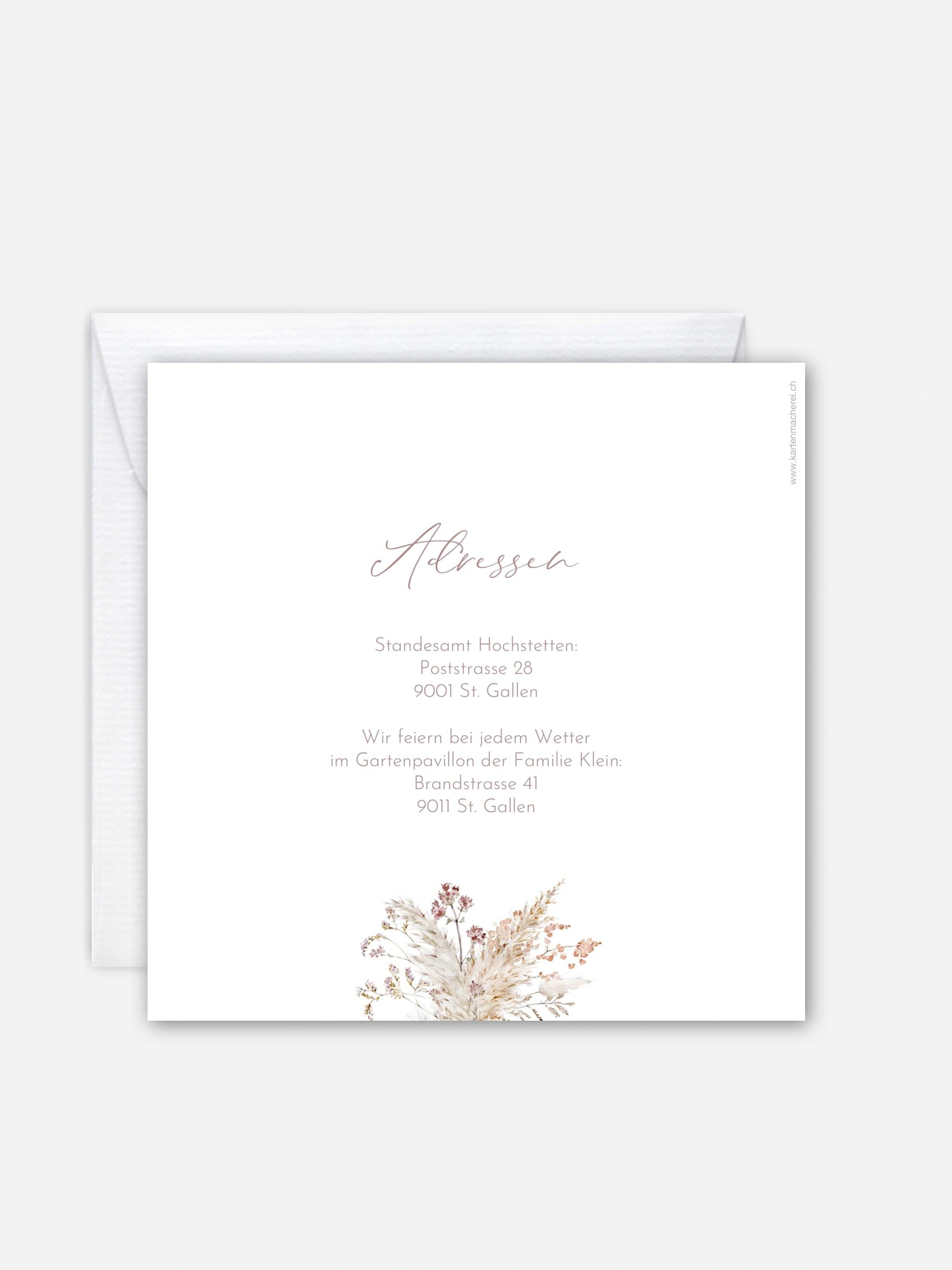 Hochzeitseinladung Petiole Grasses