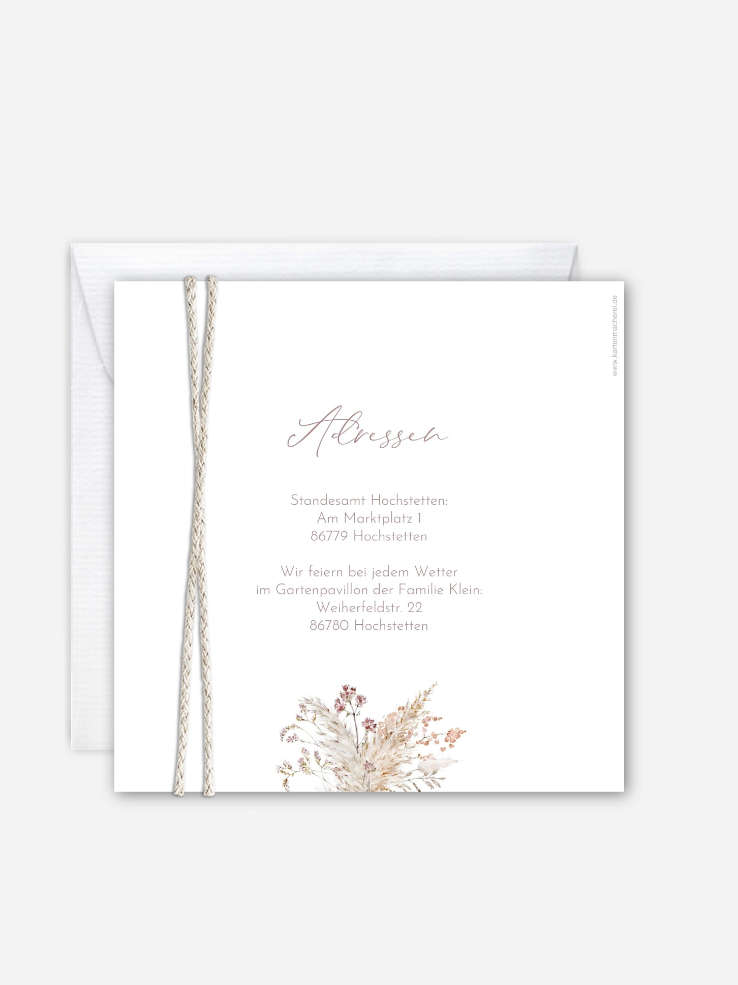 Hochzeitseinladung Petiole Grasses