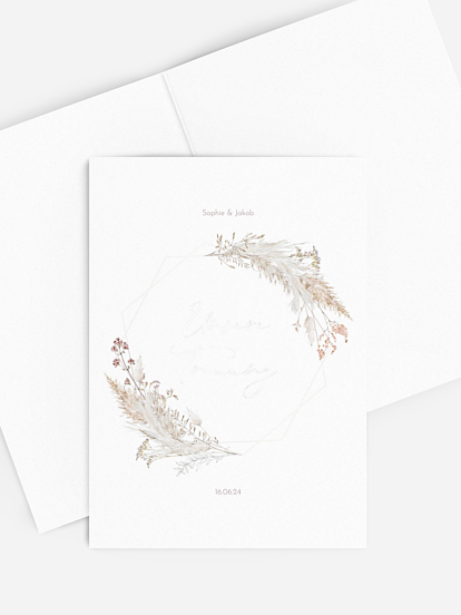 Kirchenheft Hochzeit Petiole Grasses