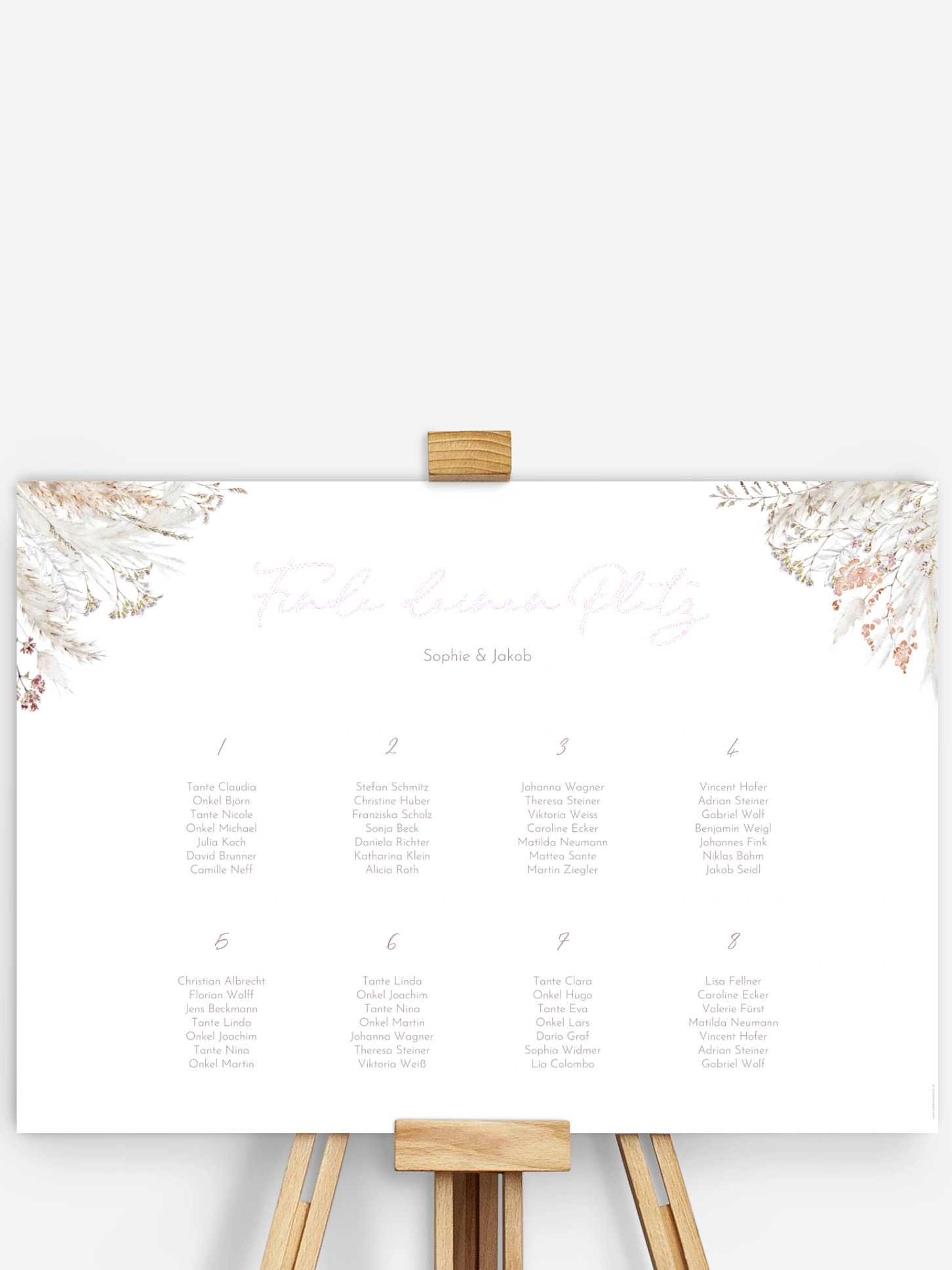Sitzplan Plakat Petiole Grasses