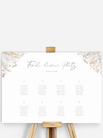 Sitzplan Plakat Petiole Grasses