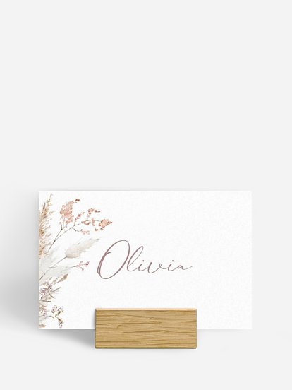 Tischkarte Hochzeit Petiole Grasses