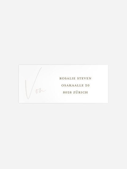 Absenderaufkleber Konfirmation und Kommunion Full of Love