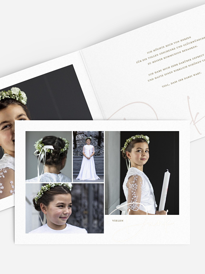 Danksagung Kommunion Full of Love