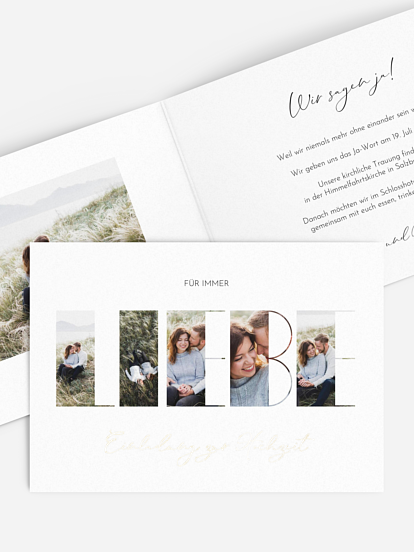 Hochzeitseinladung Liebeszauber