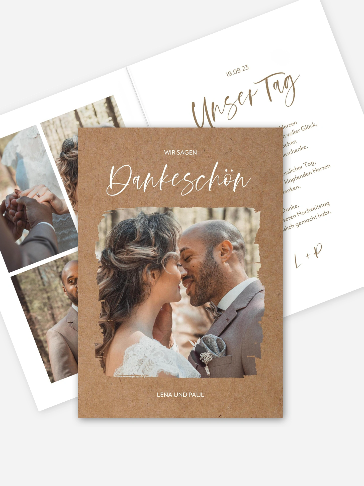 Dankeskarte Hochzeit Painted Picture