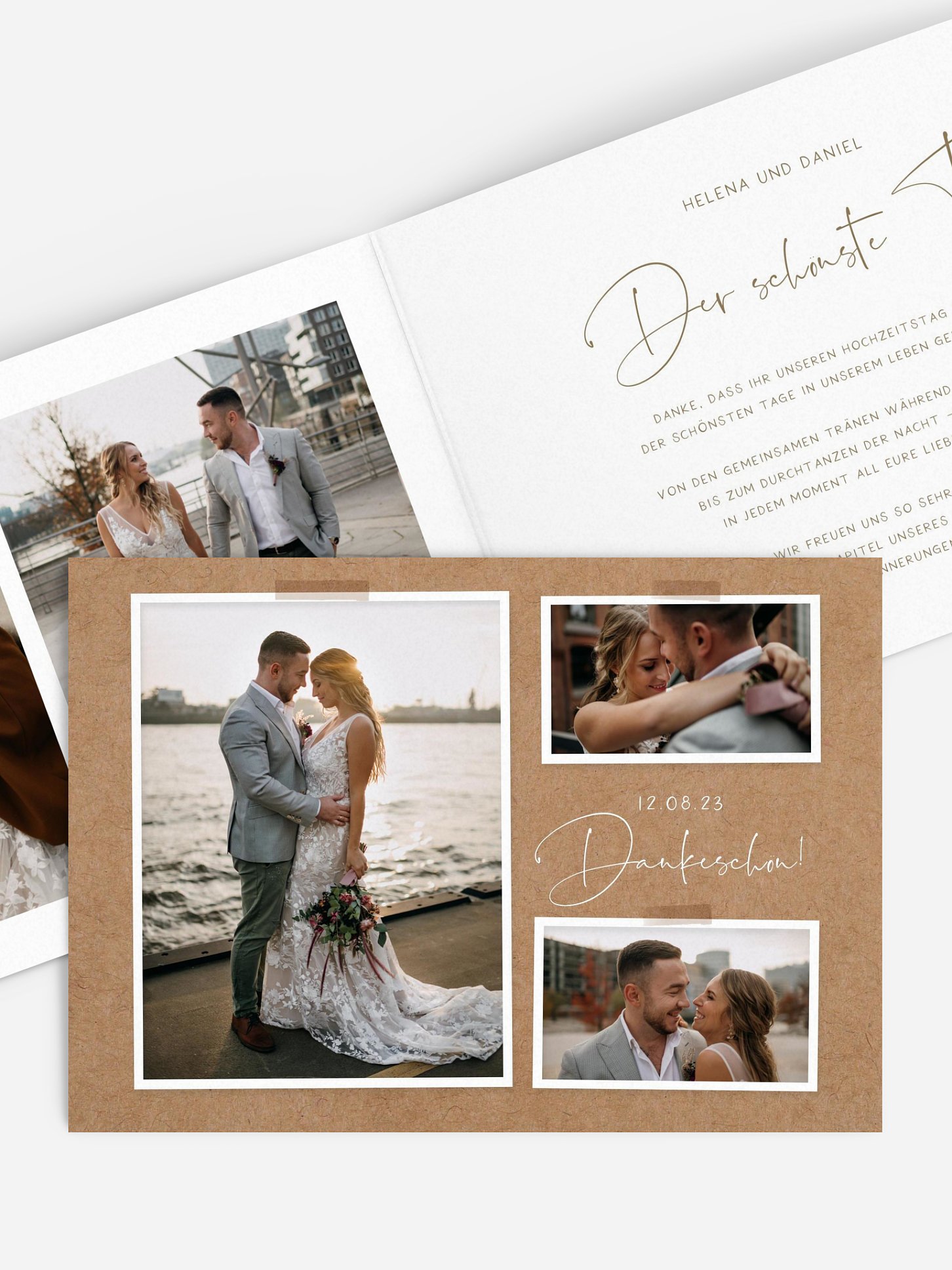 Dankeskarte Hochzeit Love Diary