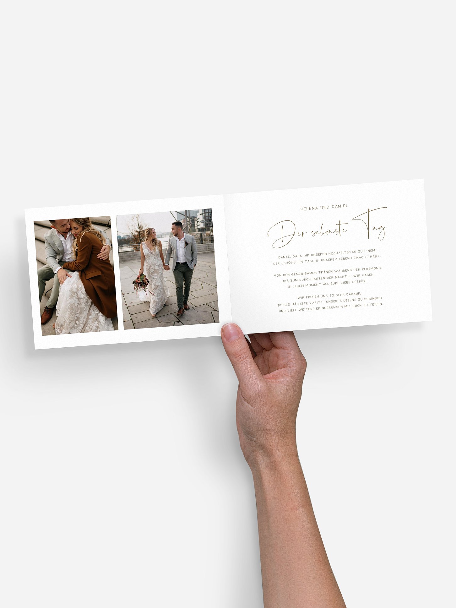 Dankeskarte Hochzeit Love Diary