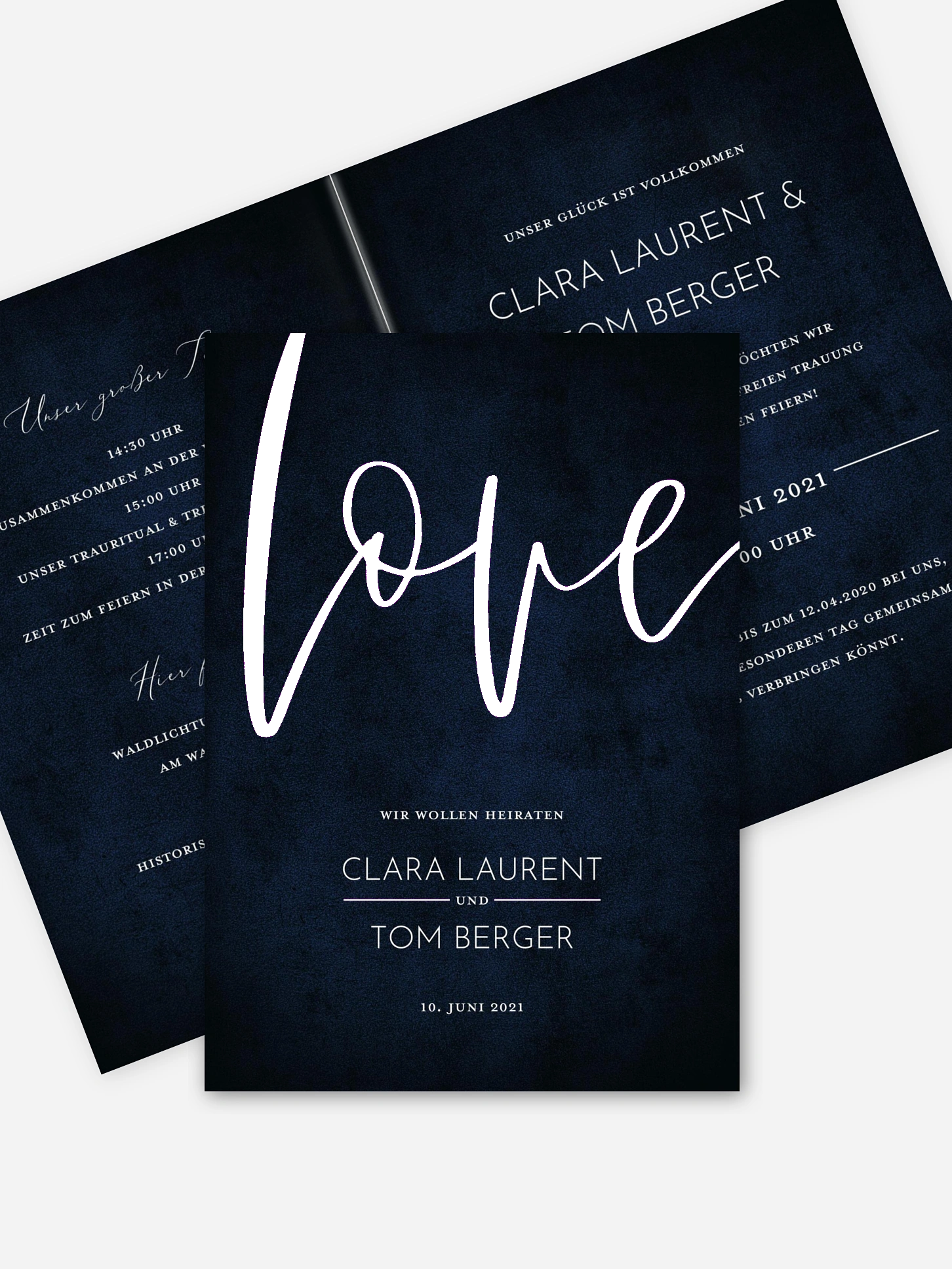 Hochzeitseinladung Lettering Love