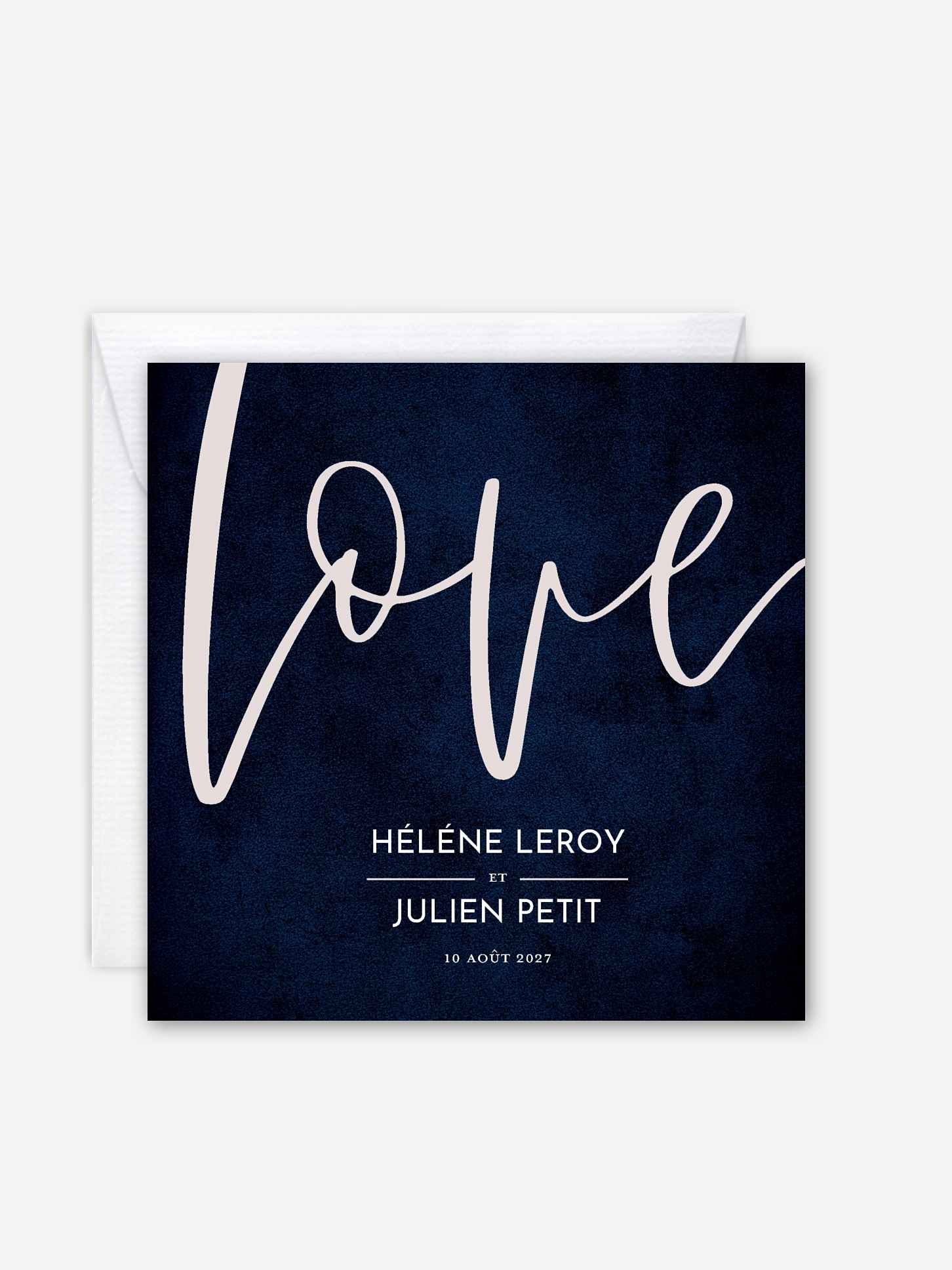 Faire-part de mariage Calligraphie Love