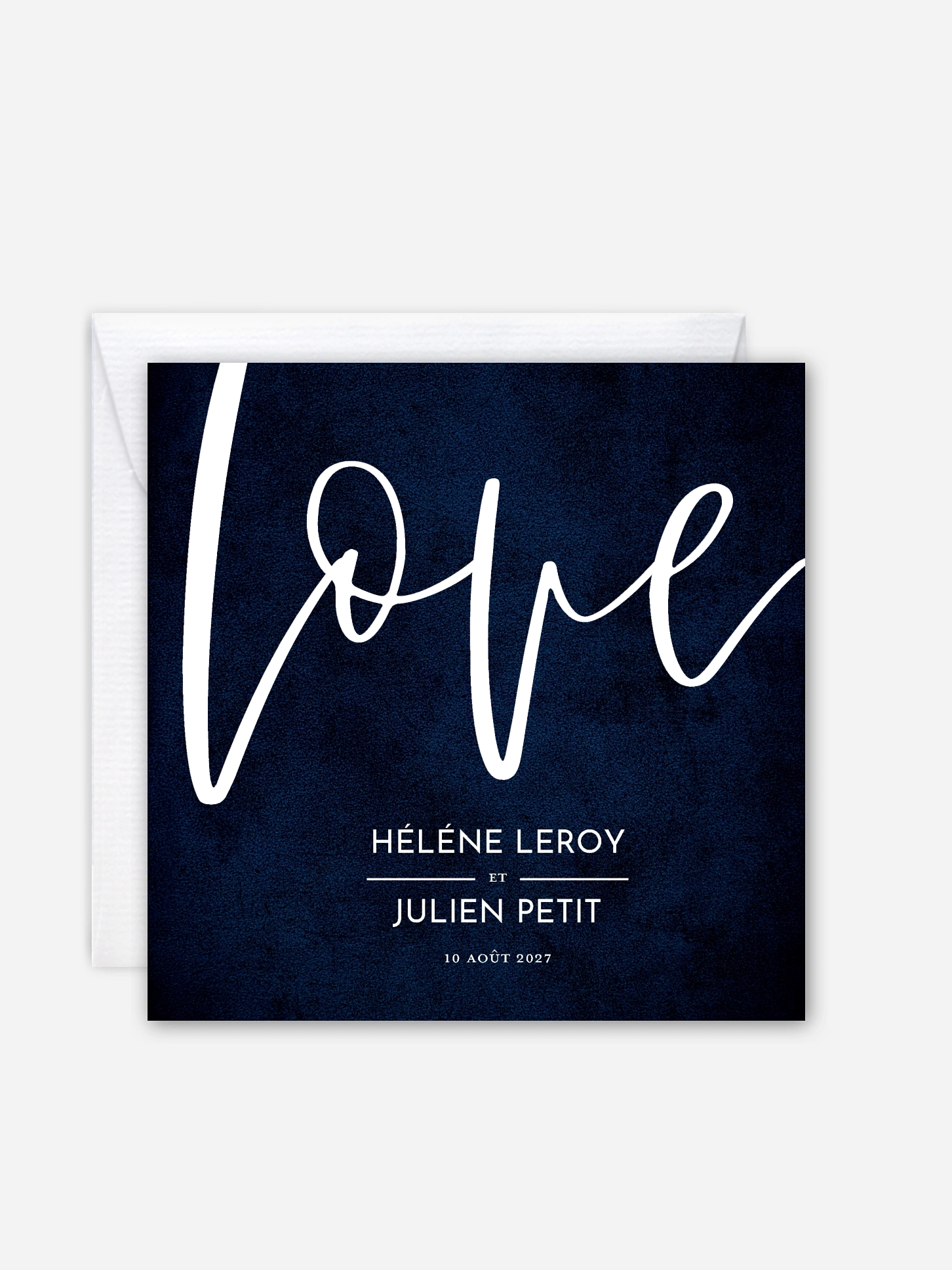 Faire-part de mariage Calligraphie Love
