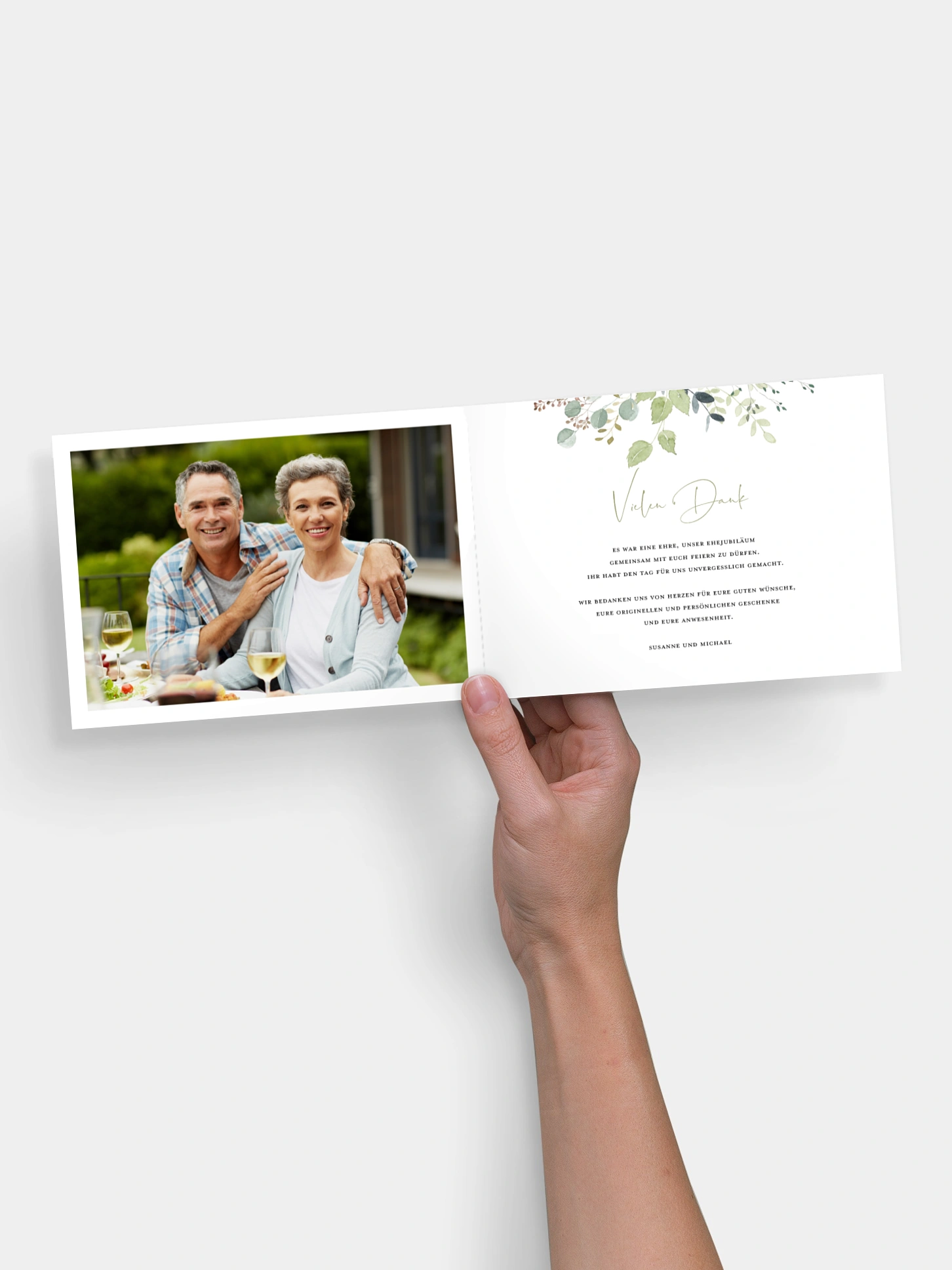 Danksagung zur Silberhochzeit Waldliebe