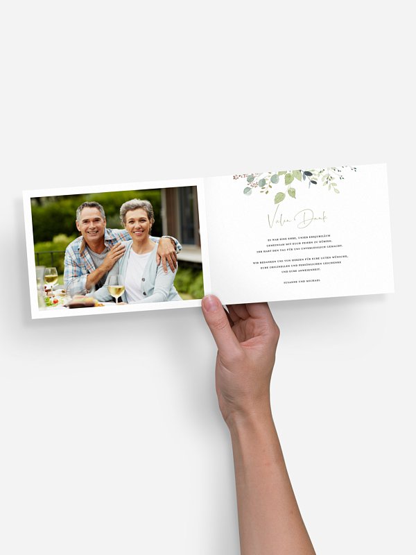 Danksagung zur Silberhochzeit Waldliebe